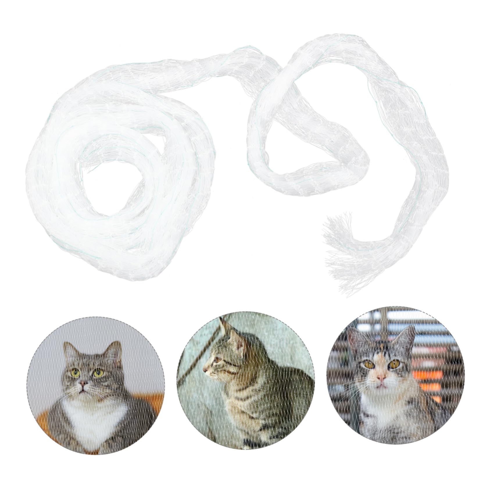 Sosoport Schutznetz für Balkon Fenster Terrasse ohne Bohren Robustes Nylon Sichere Umgebung für Katzen und Hunde Absturzsicherung