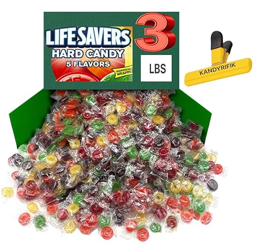 Miniatura 6 de Lifesavers (3 libras)  Caramelos duros Life Savers envueltos individualmente, 5 sabores para calcetines de Navidad  Caramelo duro Lifesavers