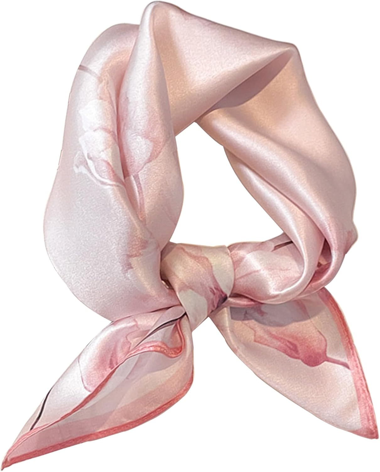 100% Mulberry Silk Scarf for Women Hair Lightweight Square Neckerchief Wrap For Head Scarves 21"