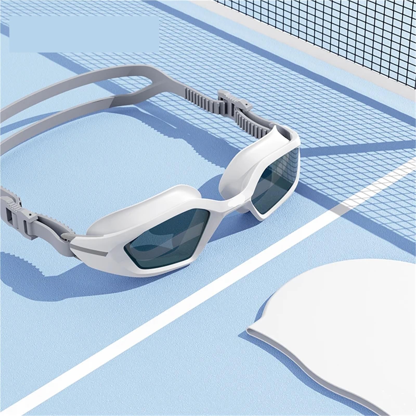 JUANYAO Schwimmbrille Professionelle Weibliche Schwimmbrille Galvanisieren Schwimmbrille Anti Fog Einstellbar Erwachsene Schwimmen Brillen Männer Für Schwimmen(Black)