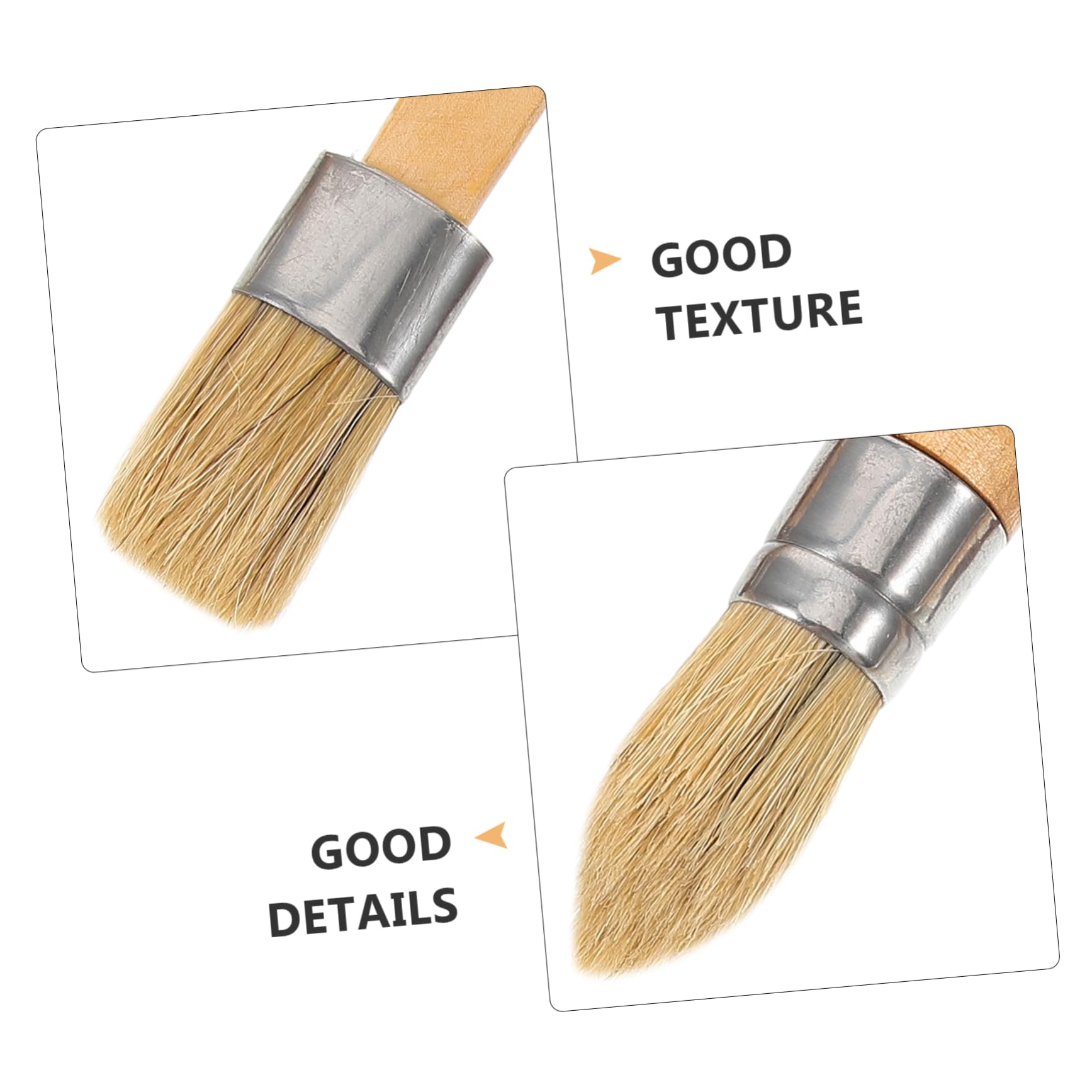 NUOBESTY Conjunto De Pinceles De Arte Uso Diario Pinceles De Pintura Resistente Al Agua Manualidades Y Decoración 3 Piezas X 4