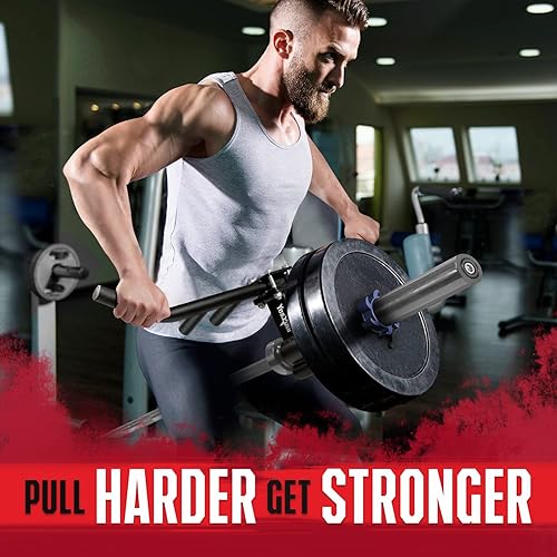 Miniatura 7 de Yes4All Mango de remo multiagarre de alta calidad, fila de barras en T, prensa vikinga para entrenamiento de grupos musculares, acero premium,