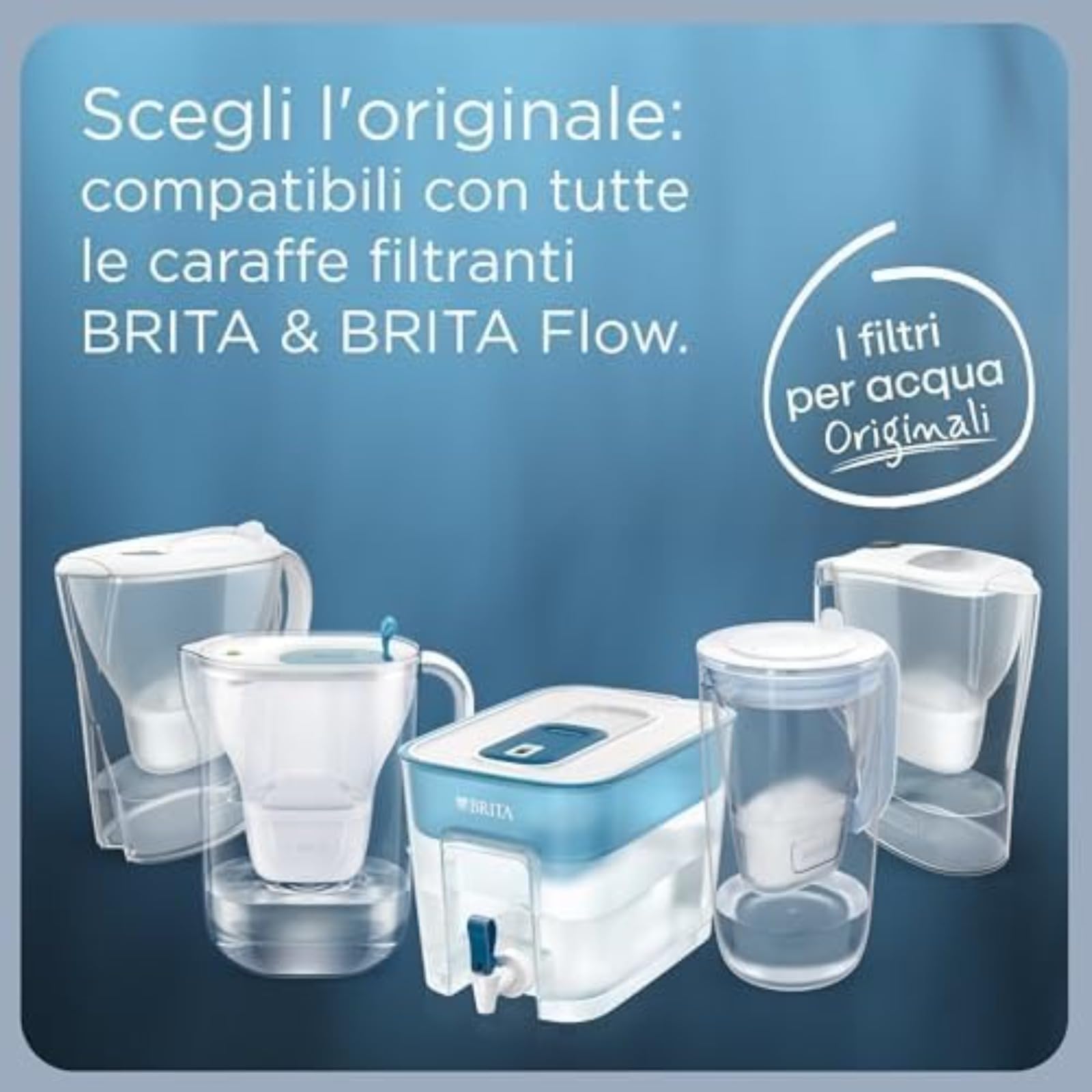 Filtro de agua potable, reduce cloro, sarro, PFAS y metales, compatible con botellas de agua con filtro, 1 caja (6 unidades)