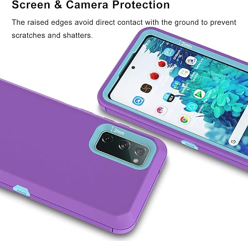 Miniatura 5 de Funda para Samsung Galaxy S20 FE 5G, resistente a prueba de golpes, funda protectora de plástico duro + carcasa híbrida de silicona de doble capa