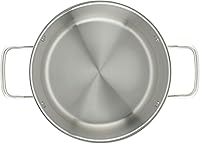 Vista 5 de Winco Olla de stock de acero inoxidable resistente con tapa, 8 cuartos de galón