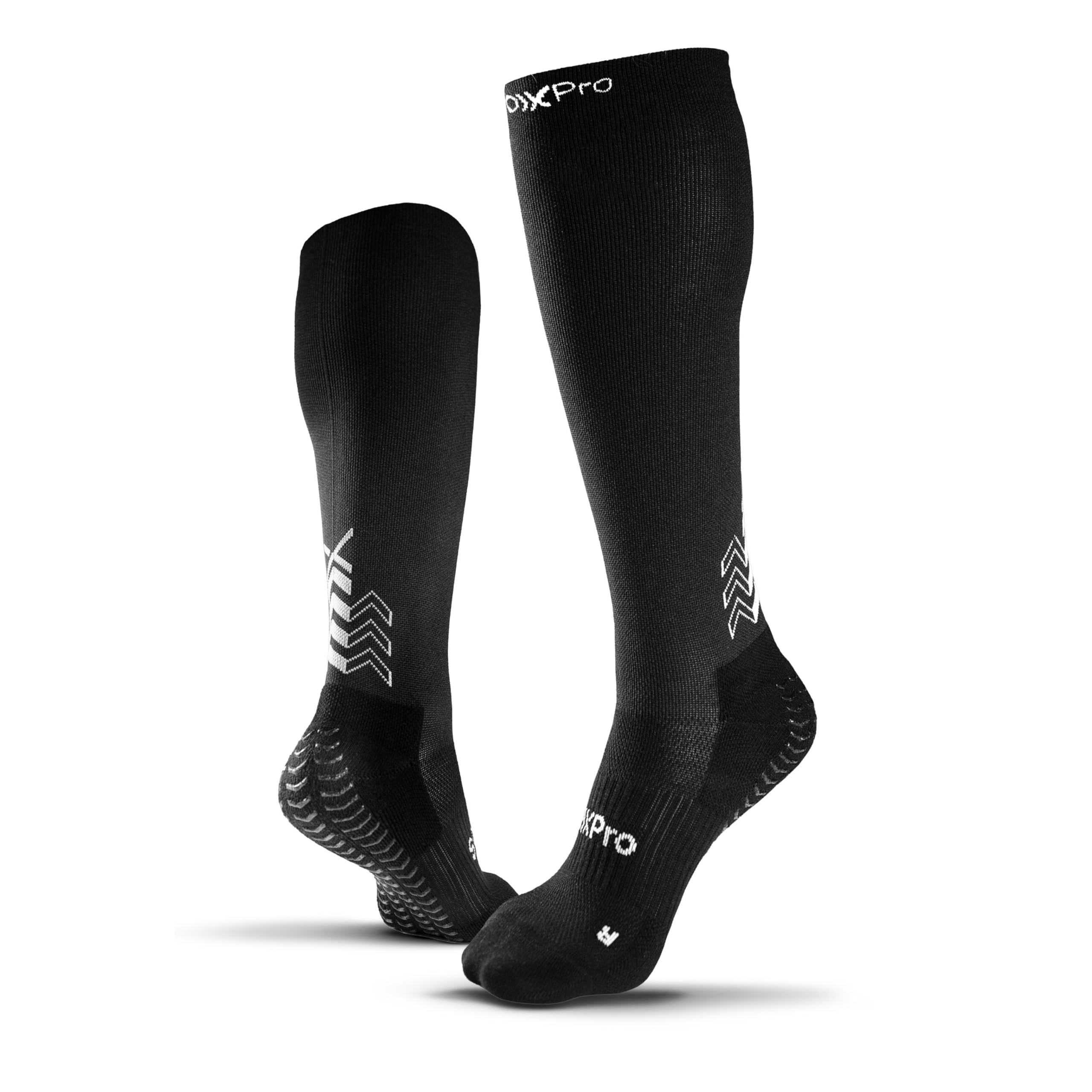 GEARXPro - Calza a Compressione - Doppio Grip - Migliora il Flusso Sanguigno - Stabilità, Controllo e Traspirabilità, Calze Calcio e Running