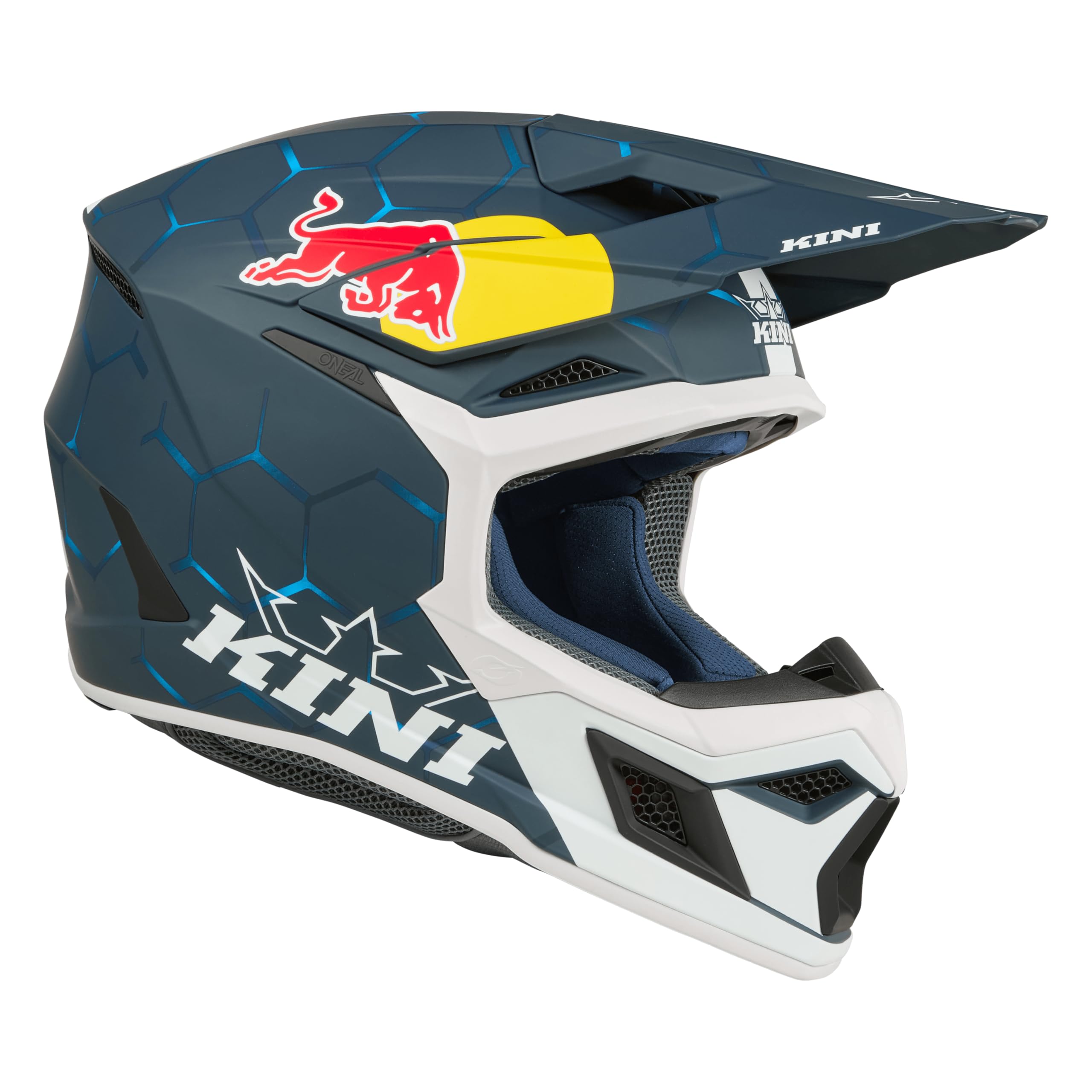 MX3 Motocrosshelm Jugendhelm Kini Red Bull 1.0 blau/weiß L