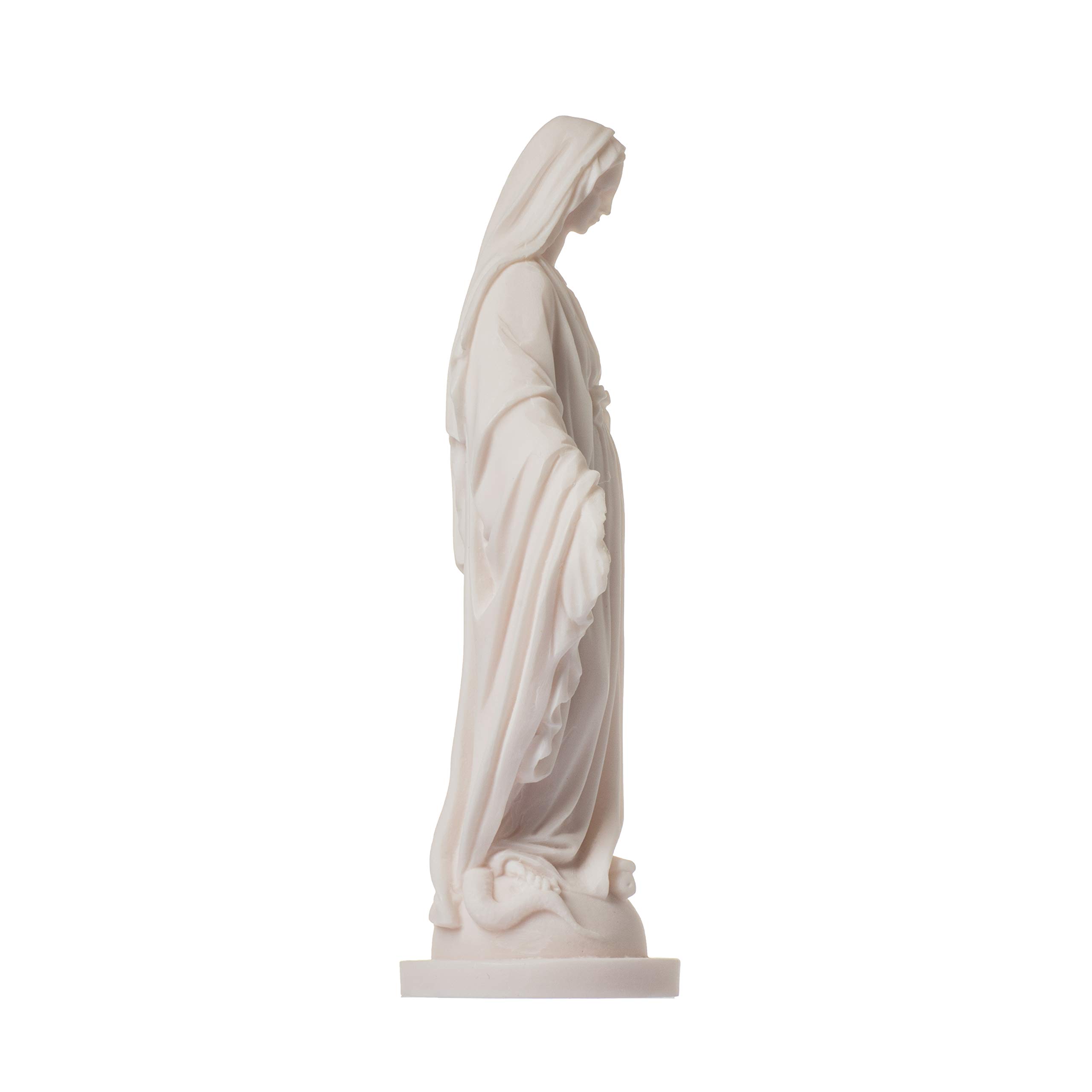 BeautifulGreekStatues Jungfrau Maria Statue Madonna Alabaster 22,9 cm