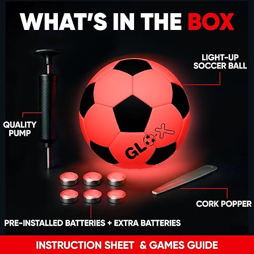 Miniatura 6 de Light Up Football Basketball Soccer Ball  Color Changing Glow in The Dark Balls - LED Sport Gift for Kids  Glowing Lightup Ball Toy for Boys Age 8,