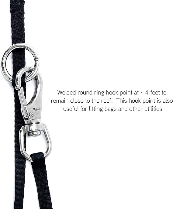 WICKED Scuba 316 Stainless Steel Multipoint Reef Hook 4-6 Ft. Length