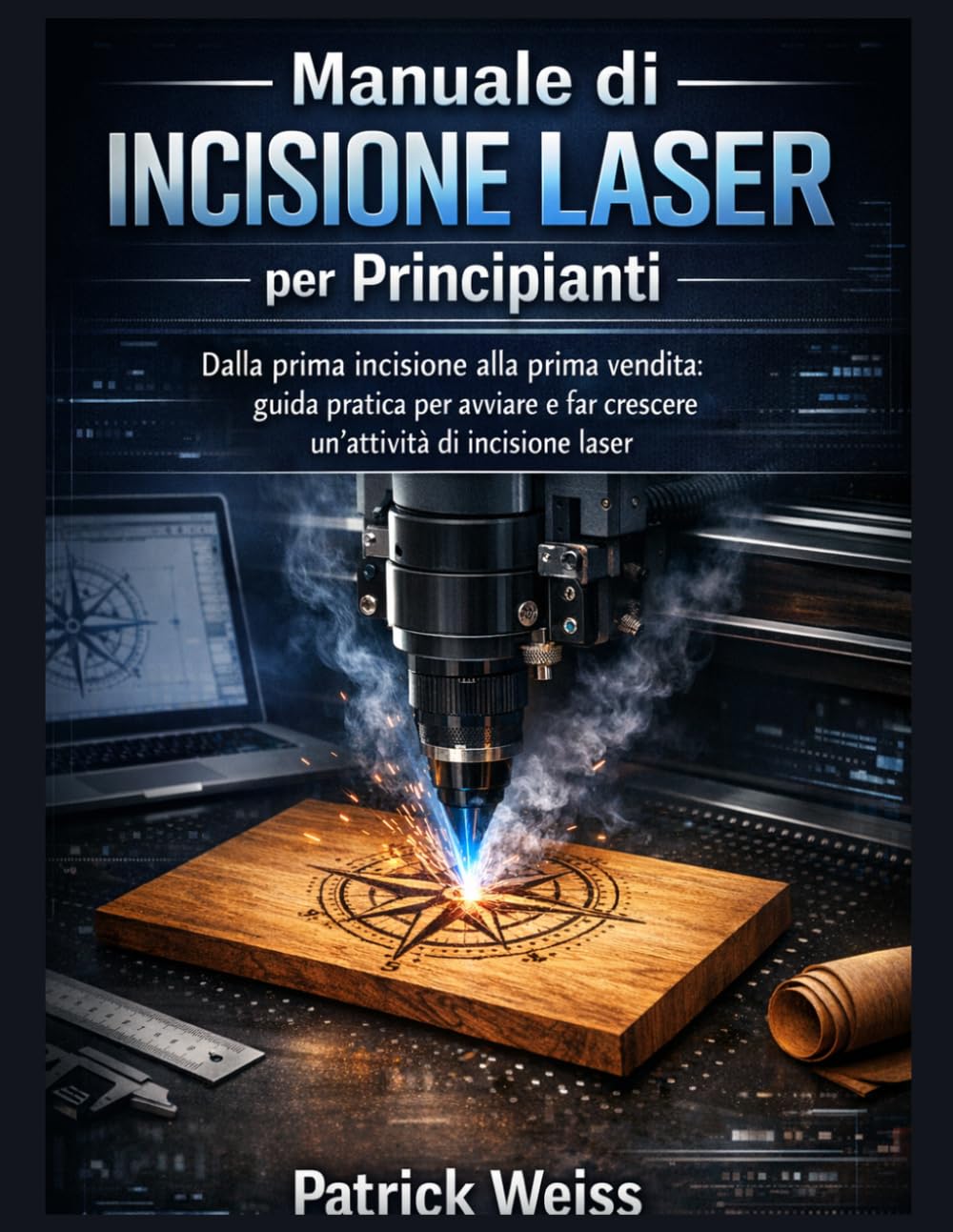 Manuale introduttivo all'incisione laser per principianti: Dalla prima incisione alla prima vendita: guida per principianti su come avviare e far crescere un'attività di incisione laser.