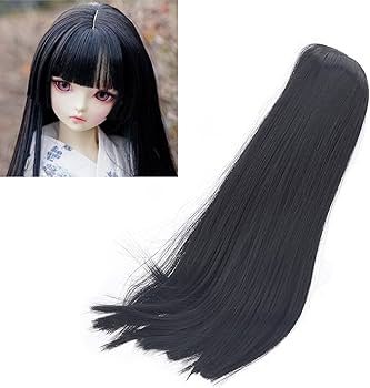 ビスクドール用ウィッグ人毛　ストレートロングヘア Amazon.co.jp: ドール用ウィッグ ドール装飾 生地が柔らかい ロング