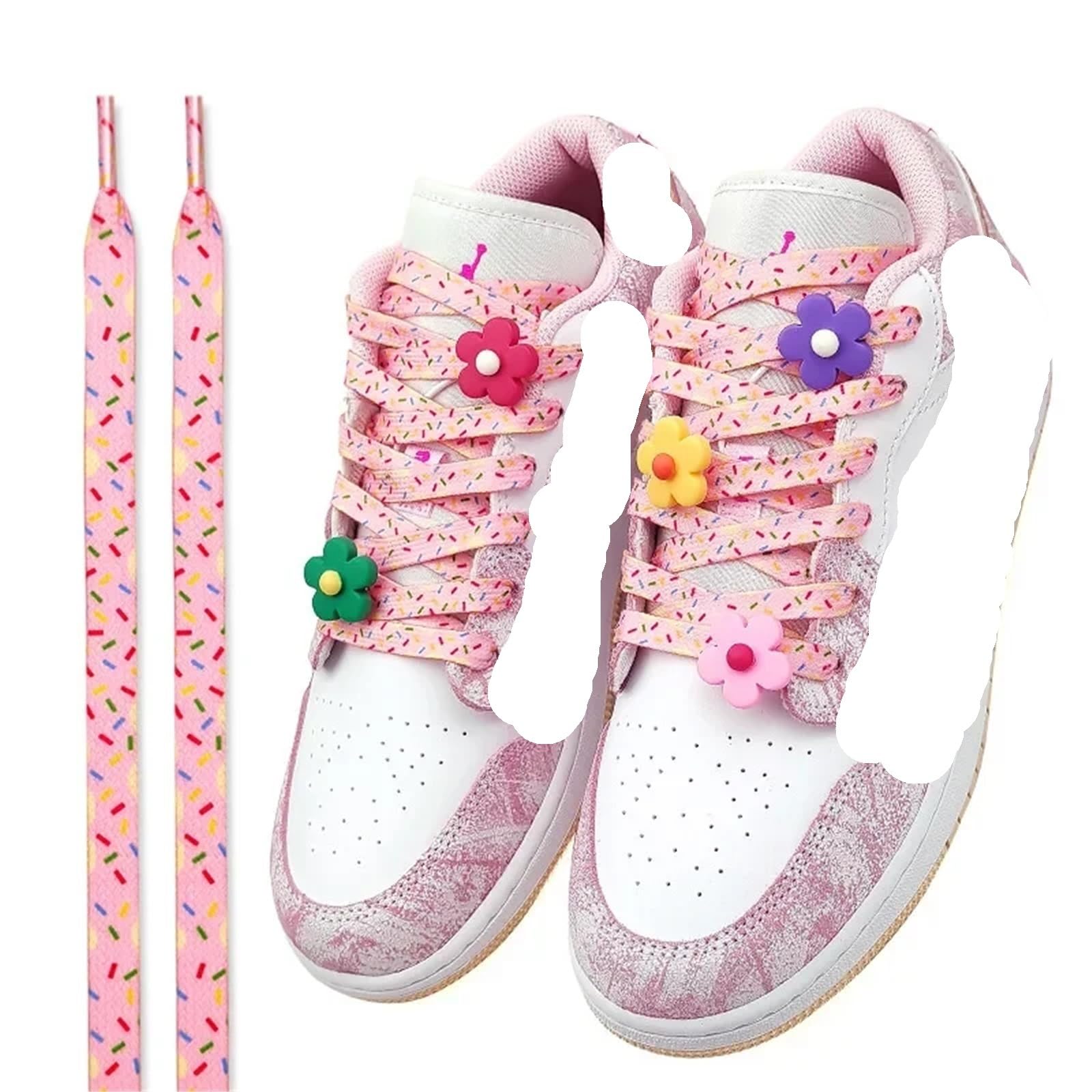 5 Paar bunte Mandarinente, pudergrüne Schnürsenkel for Turnschuhe, fließende Für Sneaker