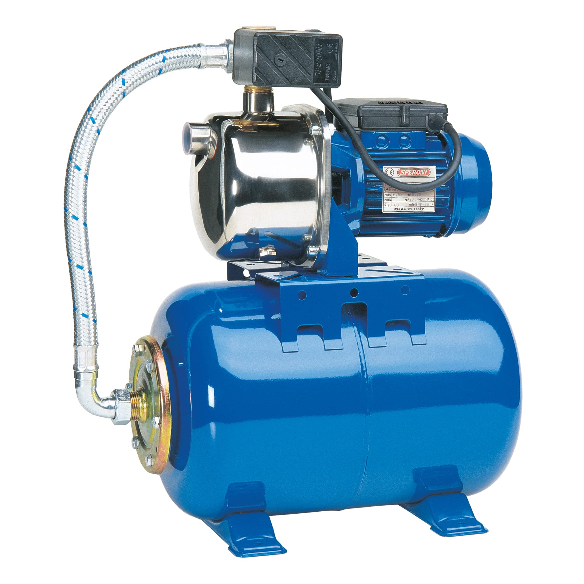 Speroni Pompe Auto-amorçante CAM 88 - 1100W, Monophasée, Pour Puits Ou Réservoirs Domestiques - Débit Max 50 L/min - 2