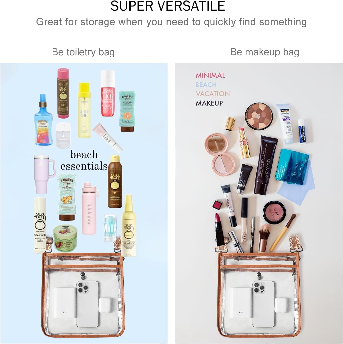 Bluome Clear Bag for Stadium Events 12 x6 x12, Clear Crossbody Purses for Women Concerts Stadium Approved Work Beach - Image 5