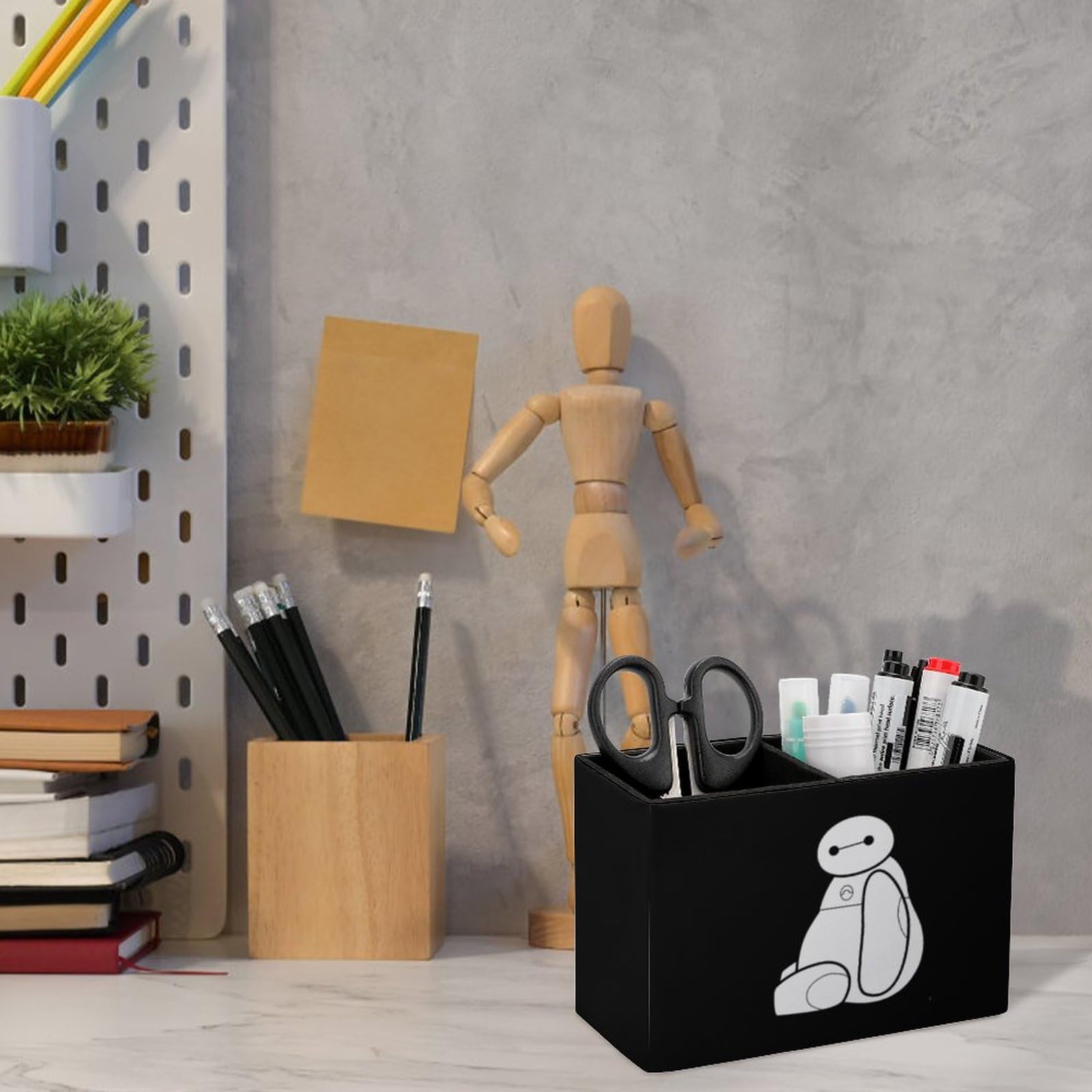 マスクBOX、台形ペン立て（B.W） Amazon.co.jp: ベイマックス ペン立て レザー製 ペンスタンド PUレザー