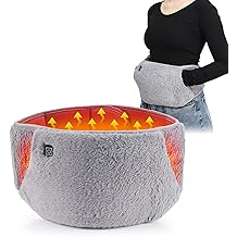 Heating Waist Belt, Electric Heated Waist Belt, Portable Heating Pad with Hand Pockets, Three Temperature Control,