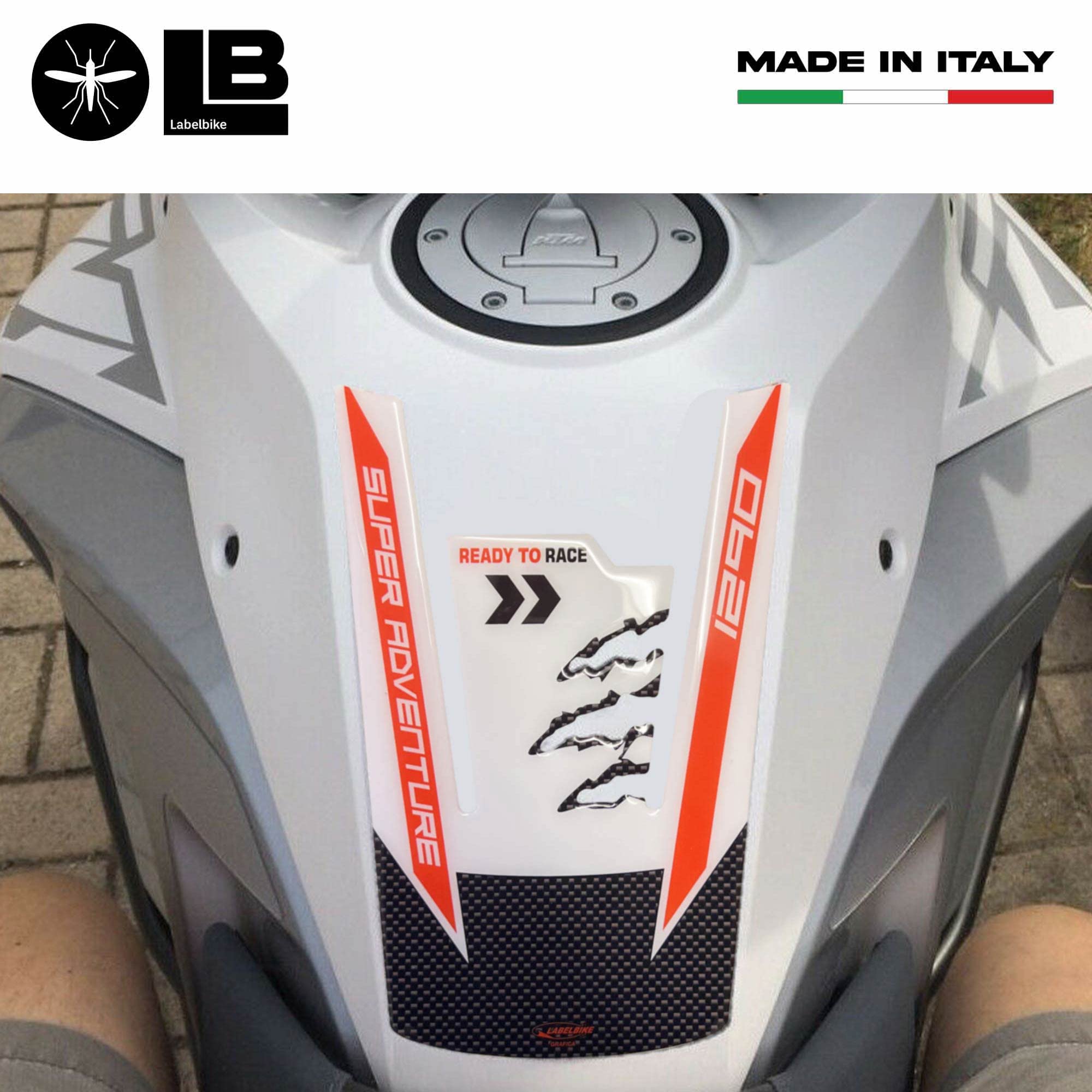 labelbike - Stickers Kit 3D Guards Tank Compatible for KTM 1290 Super Adventure