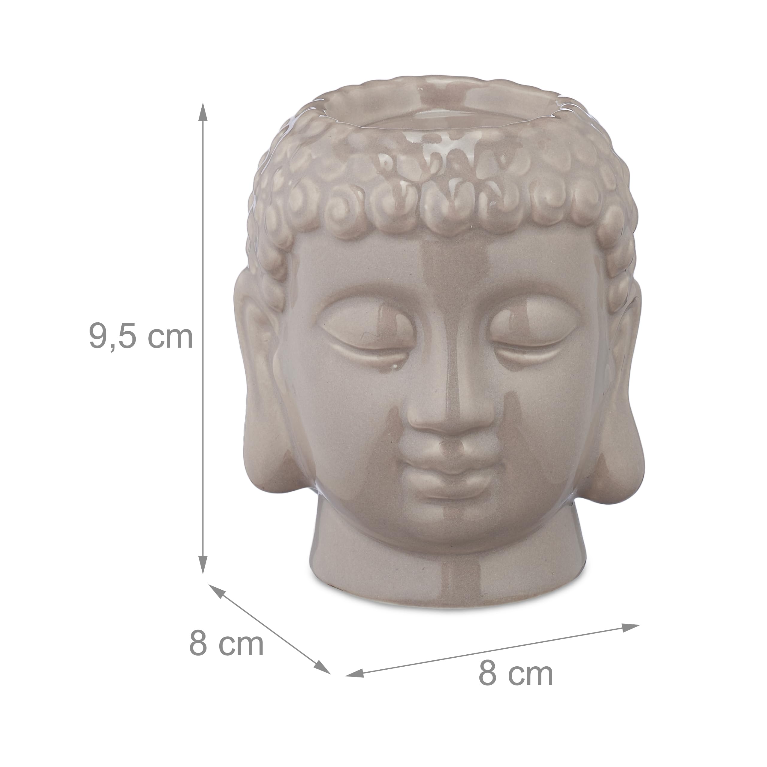 Bougeoir Décoratif Bouddha En Résine – Support Bougie LED, Idéal Pour Salon, Salle De Thé, Déco Zen