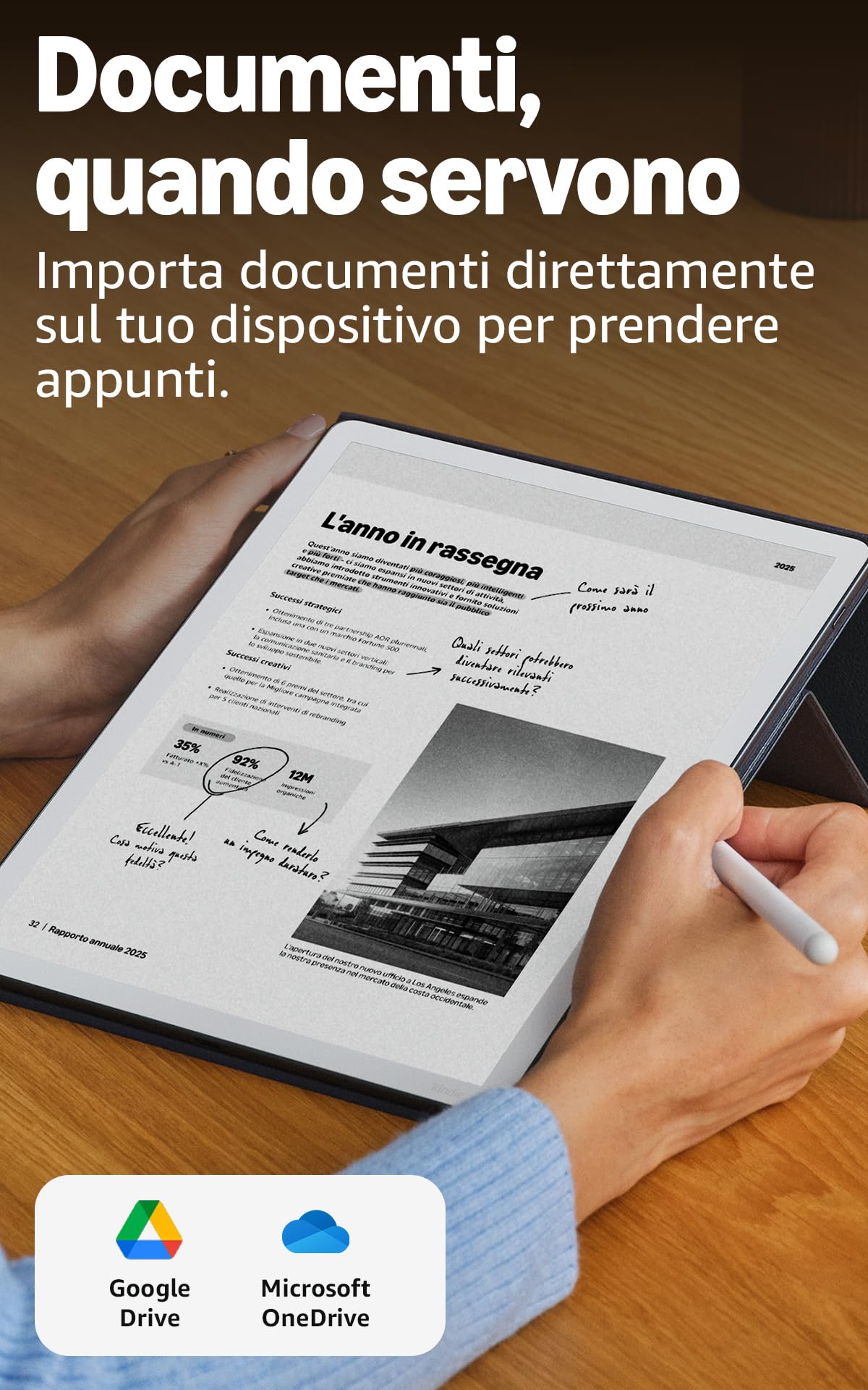 Amazon Kindle Scribe 64 GB (Grafite) + Penna Premium + Custodia | In pelle di prima qualità (Porpora) + USB-C Caricabatterie