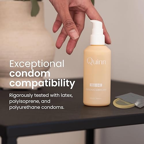 Miniatura 6 de Quinn Wellness Lubricante personal a base de silicona de 4 onzas, lubricante orgánico hipoalergénico e hidratante para ella, él y parejas,