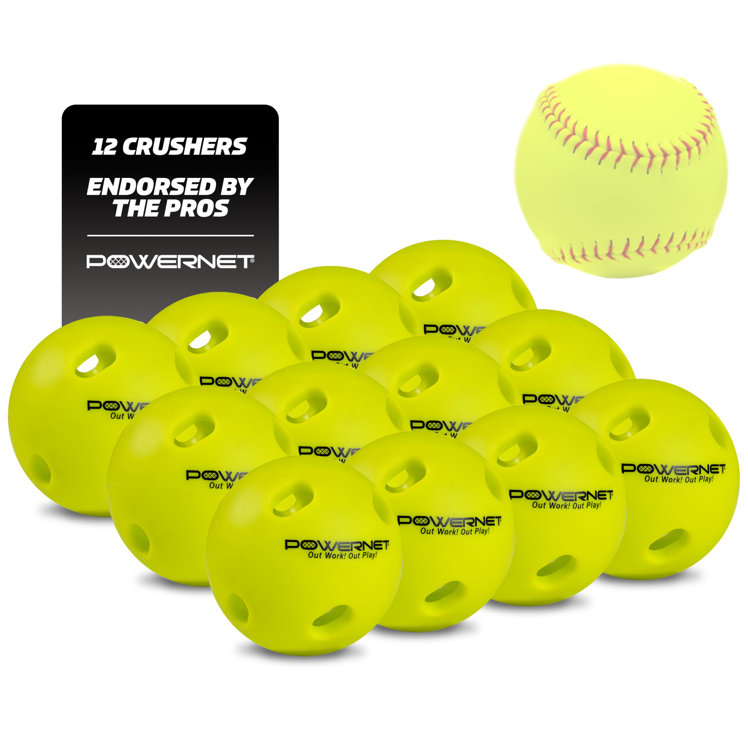 PowerNet Crusher & Micro Crusher Training Baseballs & Softballs