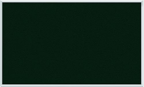 Ghent Tablero de anuncios de vinilo ébano, 48.5 x 72.5 pulgadas, marco de aluminio, fabricado en los Estados Unidos