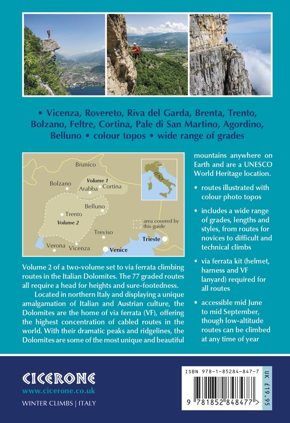 Via ferrata of italian dolomites vol 2 souther: Southern Dolomites, Brenta and Lake Garda