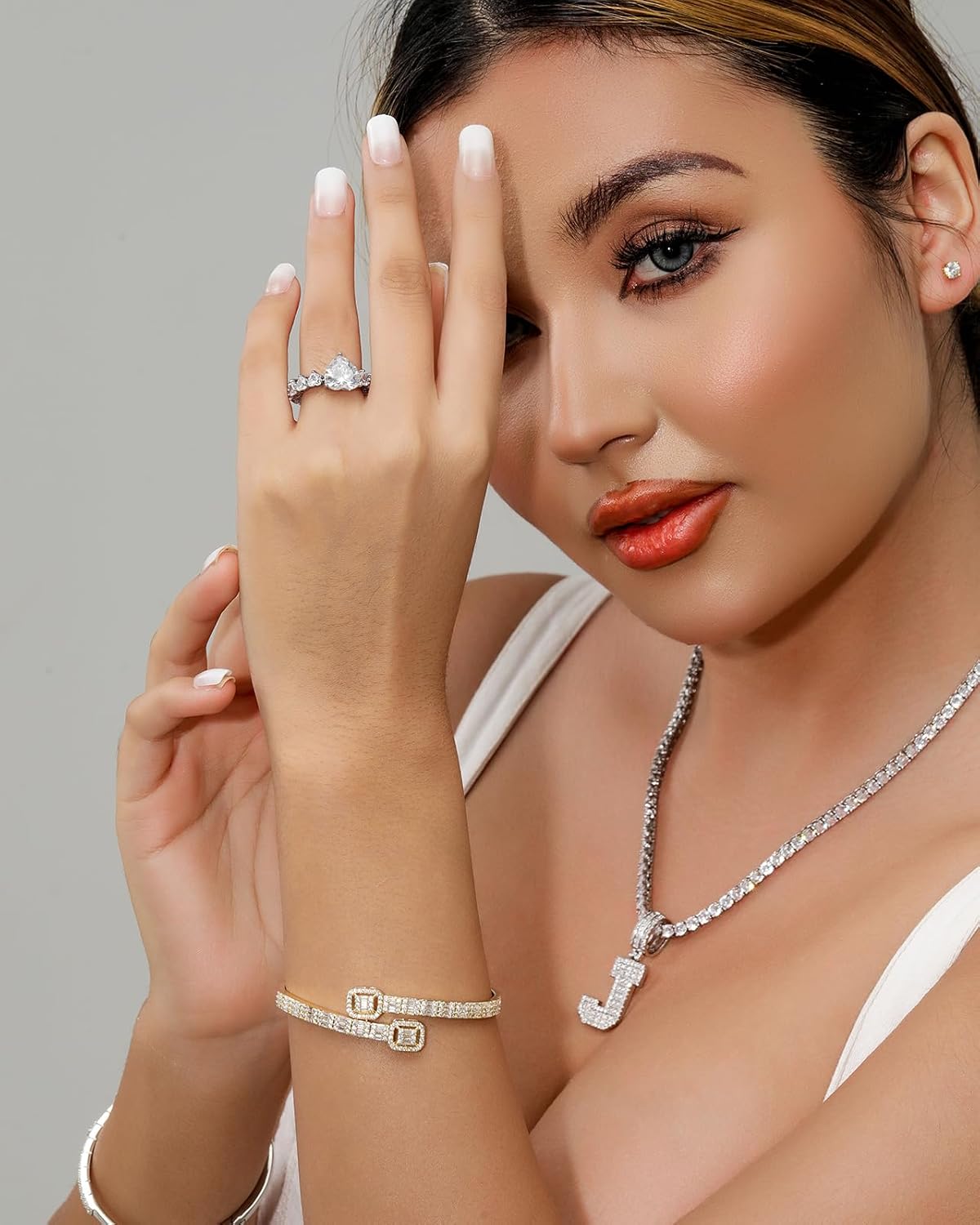 LuxeFlex Iced Out Diamond-Studded Butterfly Cuff Bracelet for Women, Men, and Teen Girls - 14K Gold Plated Bangle with Baguette CZ Stones, Perfect Birthday or Graduation Jewelry Gift for Best Friends - Image 6