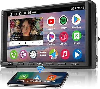 Amazon.com: A6 Plus Double Din Car Stereo,Carplay/Android Auto