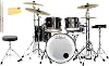 Zildjian ALCHEM-E ZABEX Bronze EX Electronic Drum Kit Bundle with Drum Throne, 5A Drumsticks, and Austin Bazaar Polishing Cloth