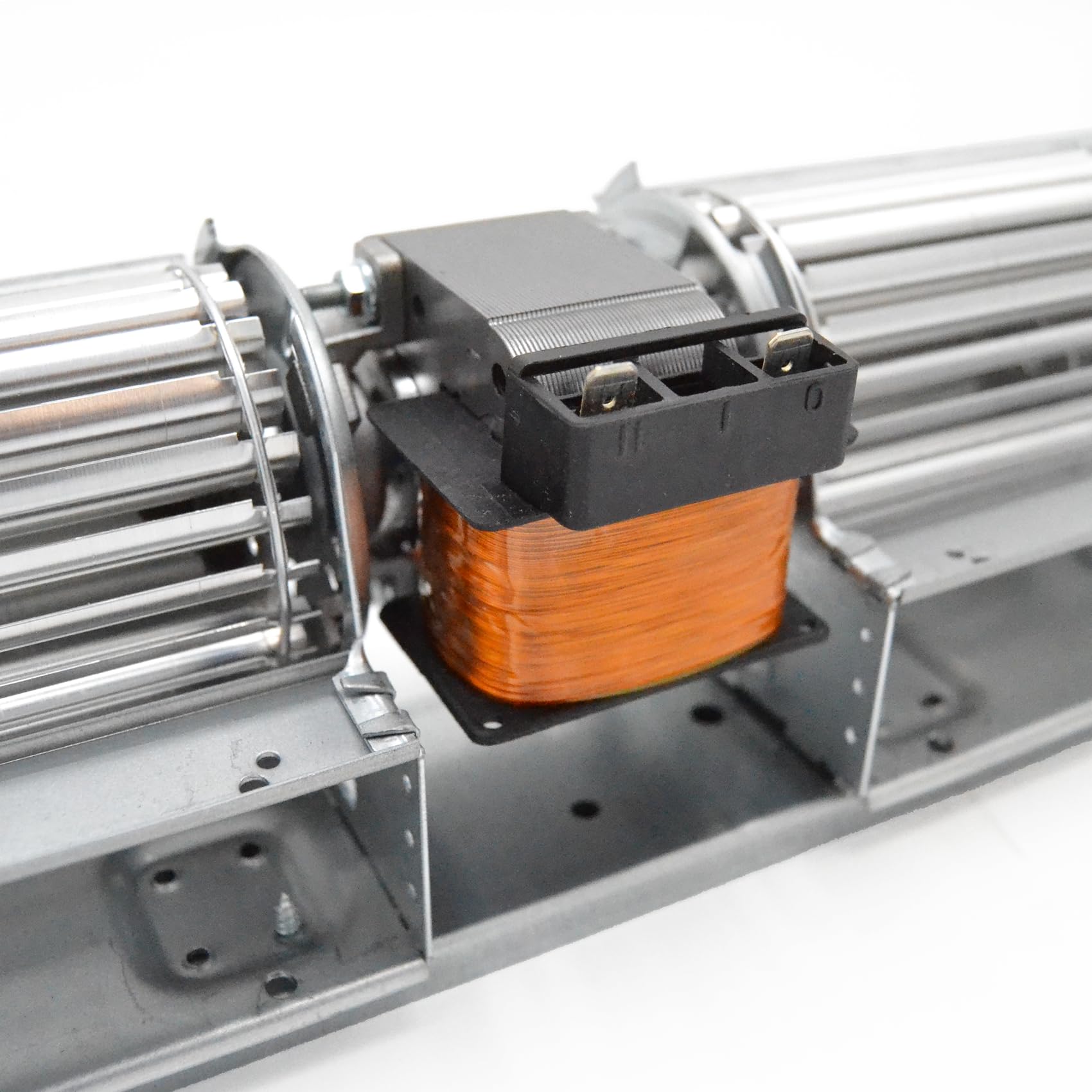 3S SuperSamaStore 28FR021 Ventilatore Tangenziale Doppio 180 mm con Doppia Ventola Diametro 60 mm, 230V 50Hz, 25W, Portata 200 m³/h, per Climatizzazione, Stufe a Aria, Forni, Termoconvettori