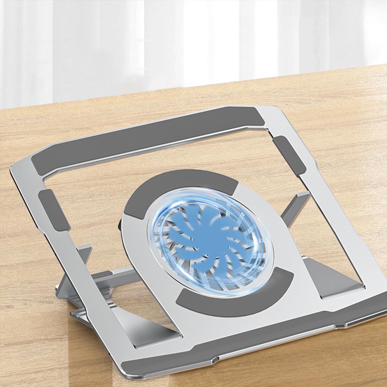 Soporte de aluminio para portátil con soporte de refrigeración mejorado, estable y antideslizante para uso diario, soportes de altura ajustables