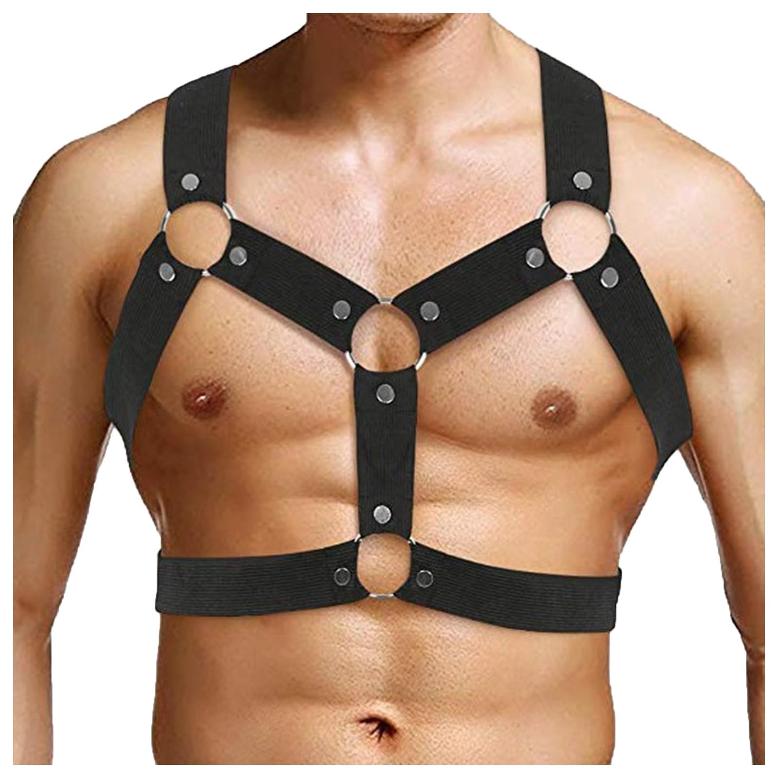 Correas de corsé de cuero para hombre, correas elásticas para hombre, bondage, pechera, bondage, gay, atractivo, punk, sexy, esclavo, club, disfraces