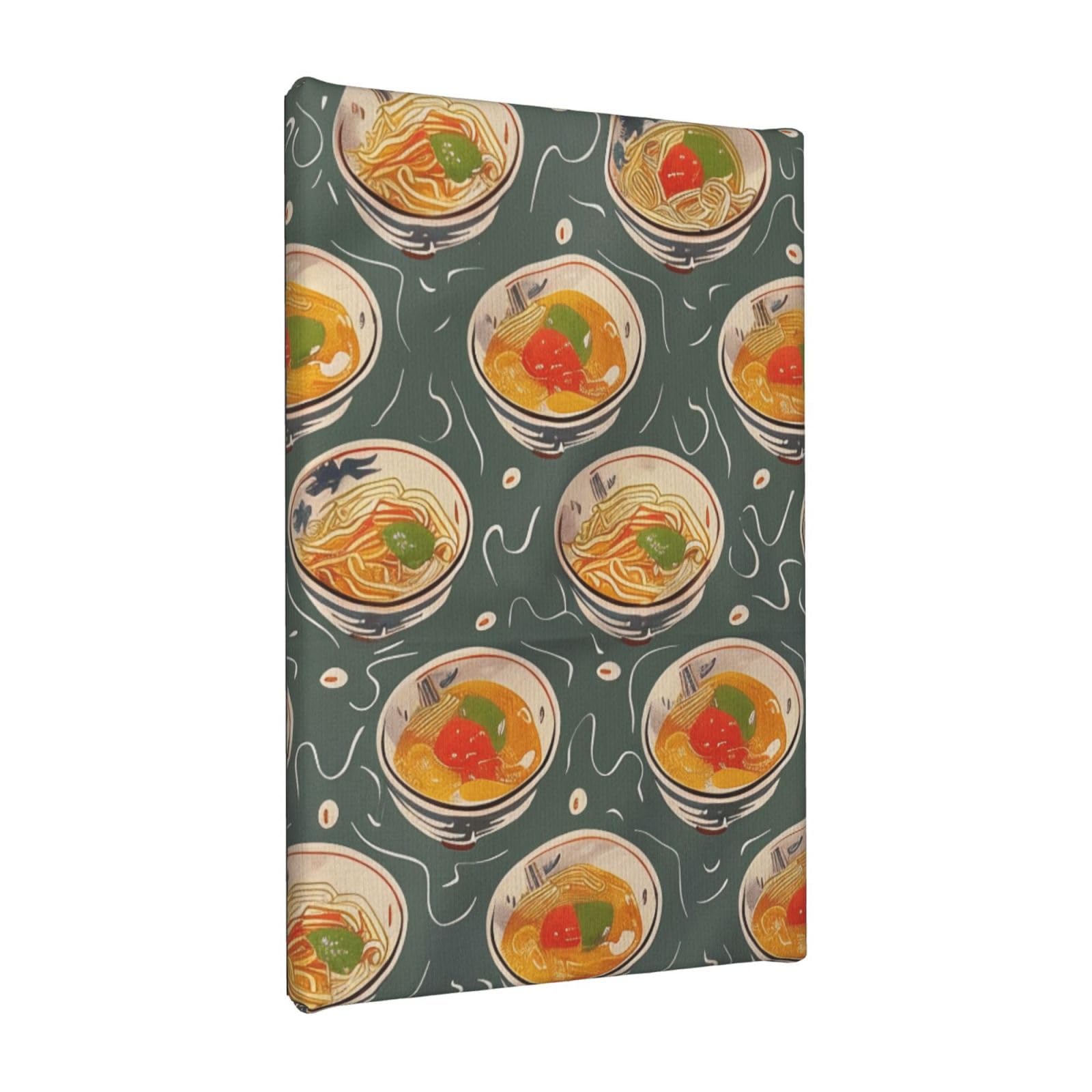 Ykljg Egg Cup Noodle Ramen Printed Wall Art Canvas Painting 20X30 Cm Wooden Framed Picture Painting Artwork Prints For Bedroom Kitchen Home Office Decor
