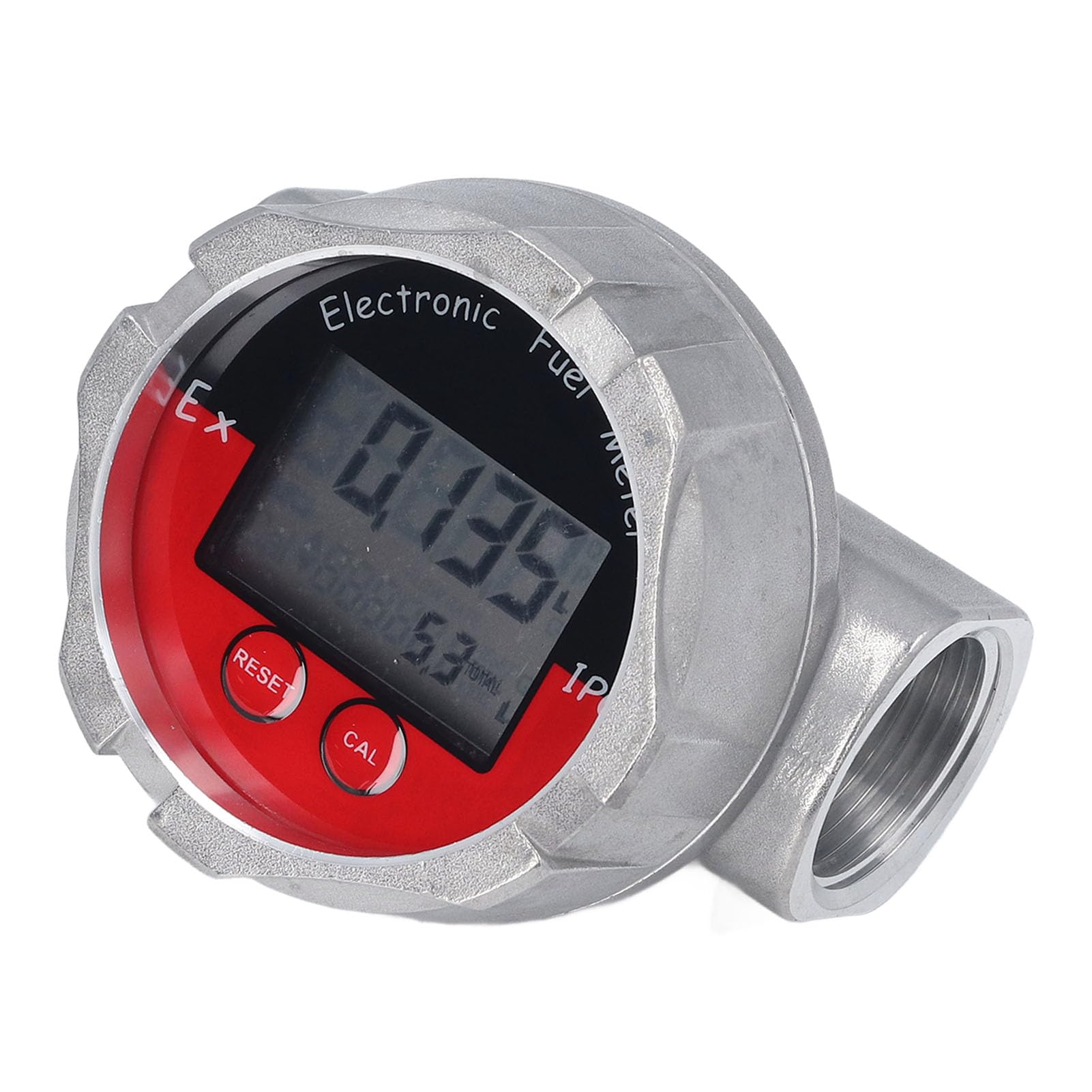 Medidor de Flujo de Turbina de Acero Inoxidable de 1 Pulgada, Medidor de Flujo Digital Electrónico, Agua Líquida de Acero Inoxidable, Gasolina, Aceite de Queroseno