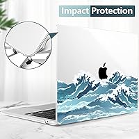 Vista 121 de TWOLSKOO for M4 MacBook Air 13.6 inch Case 2025-2022 Release M4 A3240 M3 A3113 M2 A2681, Plastic Hard Shell & Screen Protector & Keyboard Cover &