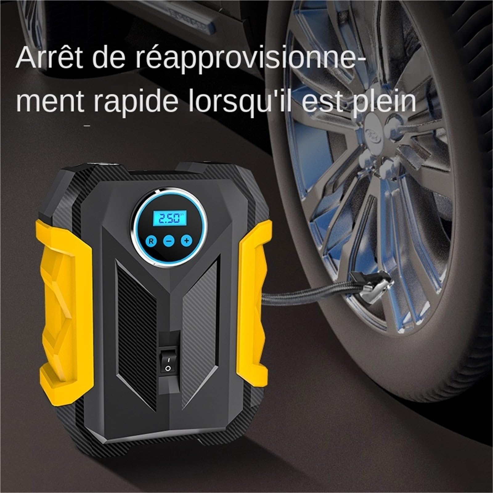Compresores de Aire portátiles Compresor de Aire portátil para automóvil, Bomba de inflado de neumáticos Digital, lámpara LED, compresor para Motocicleta y Coche Inflador Ruedas Coche