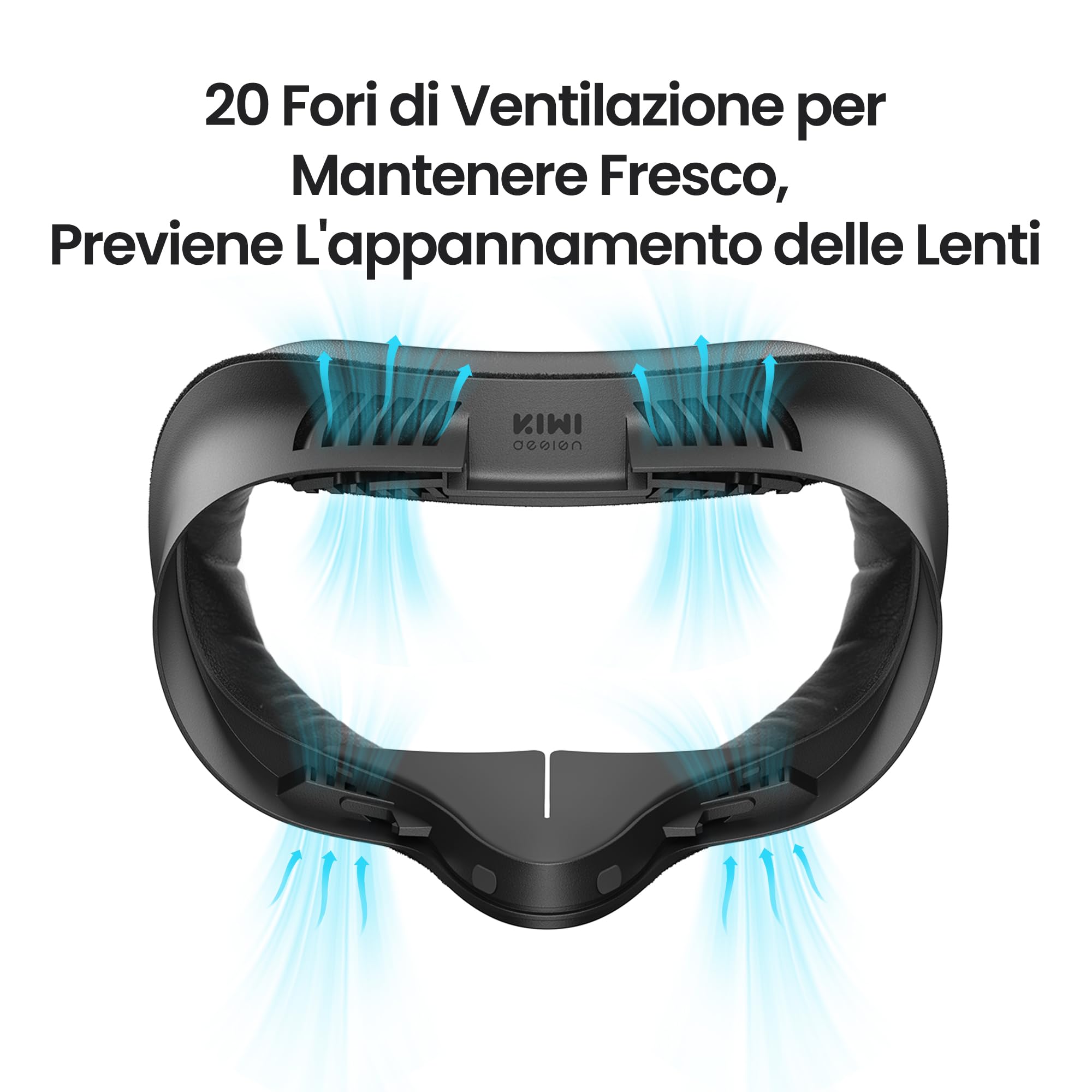 KIWI design V4 Face Cover,2 Pad dell'Interfaccia Facciale Compatibili con Meta Quest 3S, Non Compatibili con Meta Quest 3