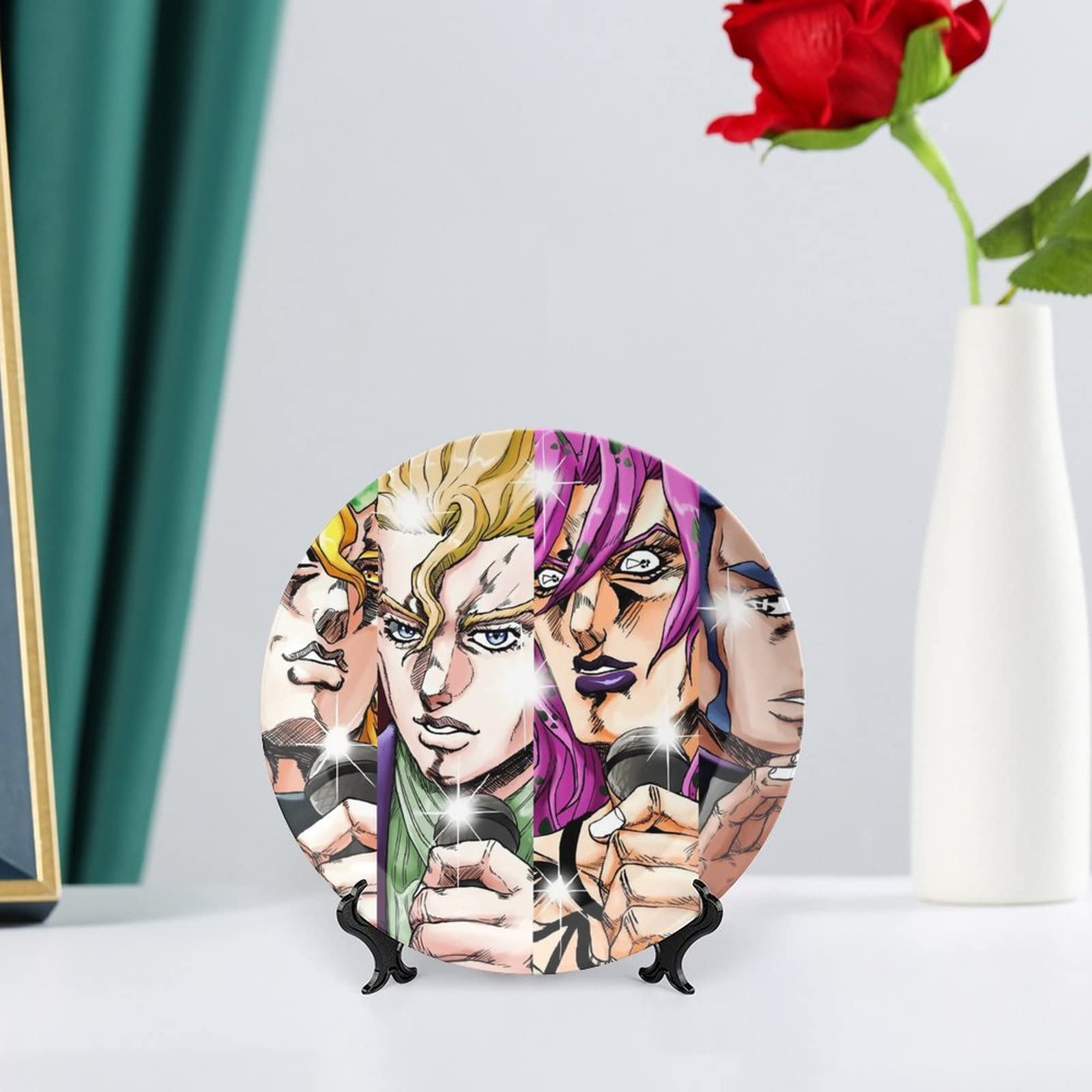 Amazon.co.jp: ジョジョの奇妙な冒険 装飾セラミックプレート カラフル