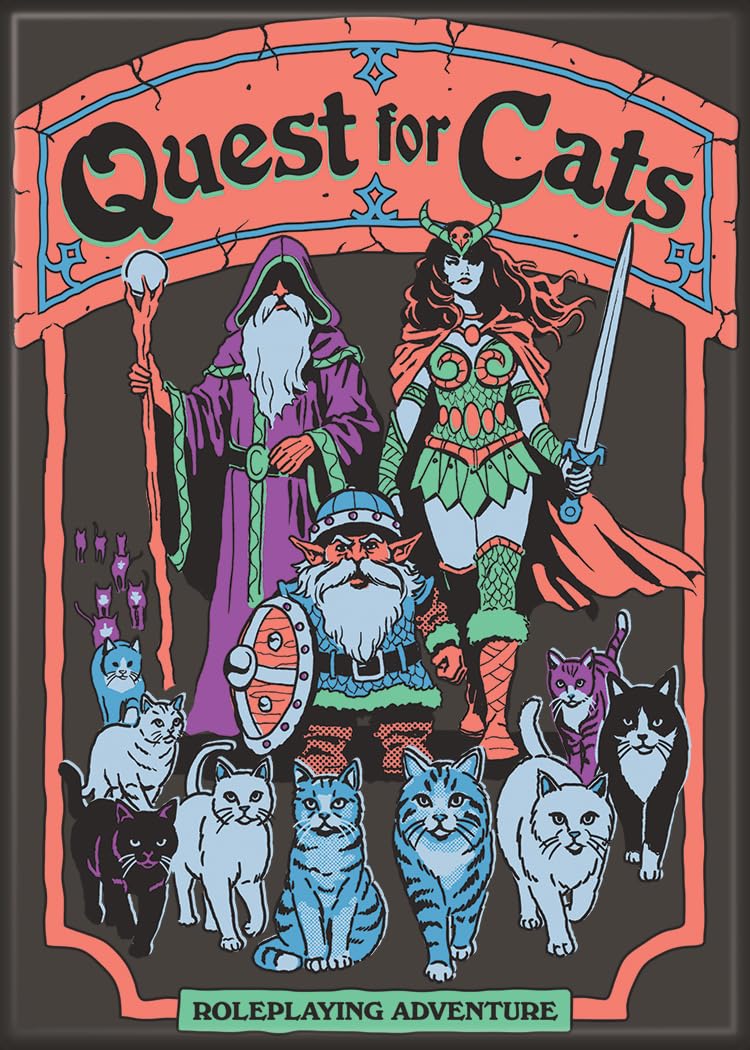 Amazon.com: Ata-Boy Steven Rhodes Quest for Cats 2.5 x 3.5 Inch