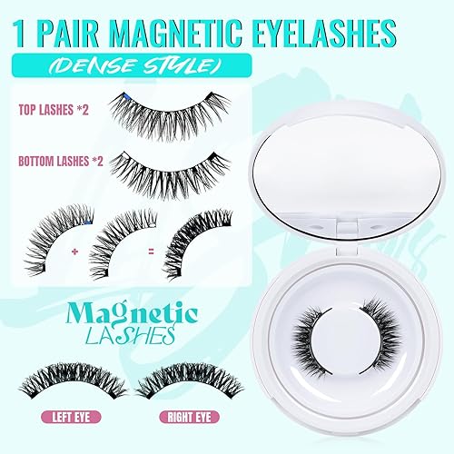 Miniatura 4 de ALASH - Kit de pestañas en racimo con 5 pares de racimos de pestañas onduladas, unión y sello de pestañas, pinzas doradas en casa, kits de