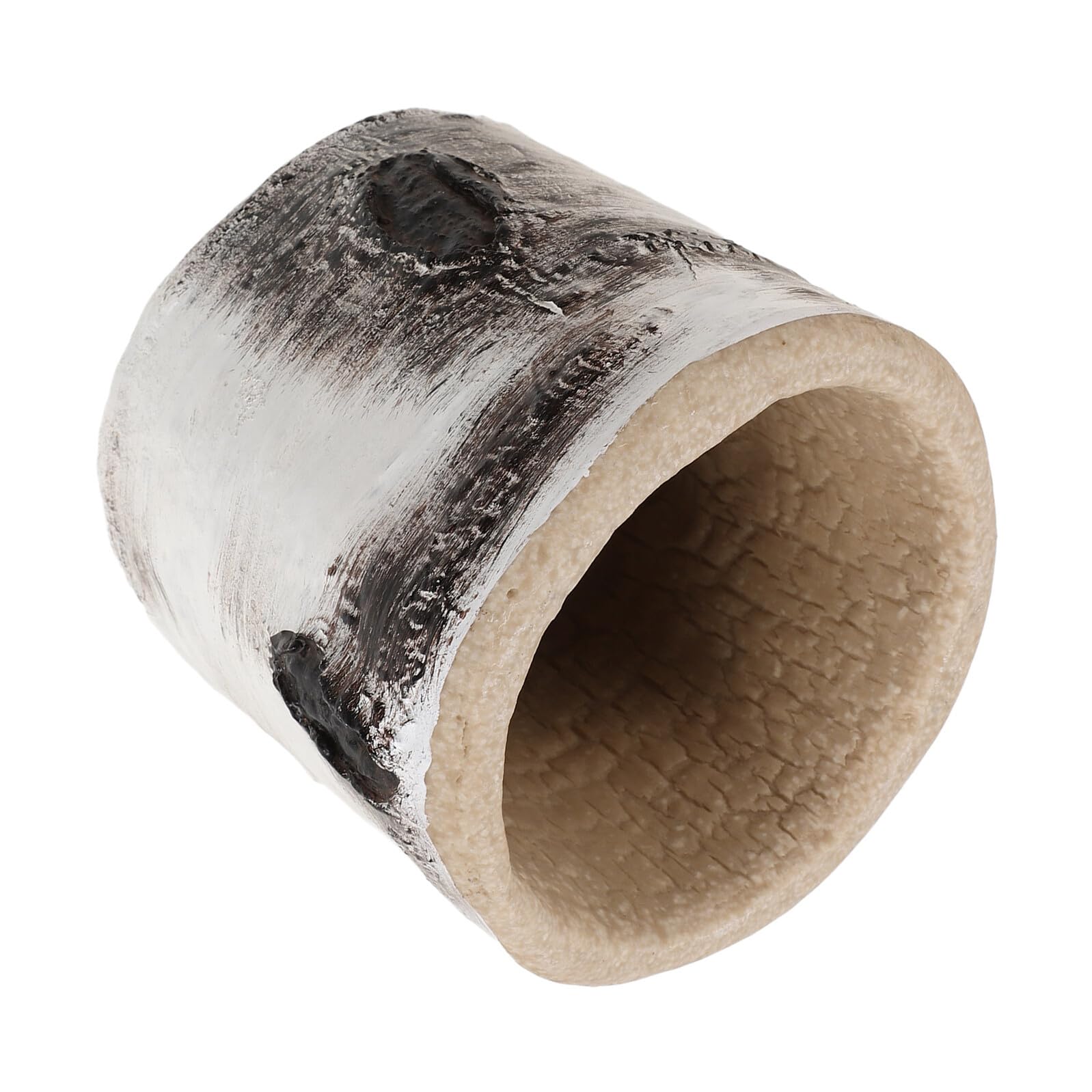Bebedero para Reptiles de Resina Forma de Madera Plato Esquinero para Lagartos y Geckos Base Antideslizante, Bordes Redondeados y Fácil Limpieza para Terrarios