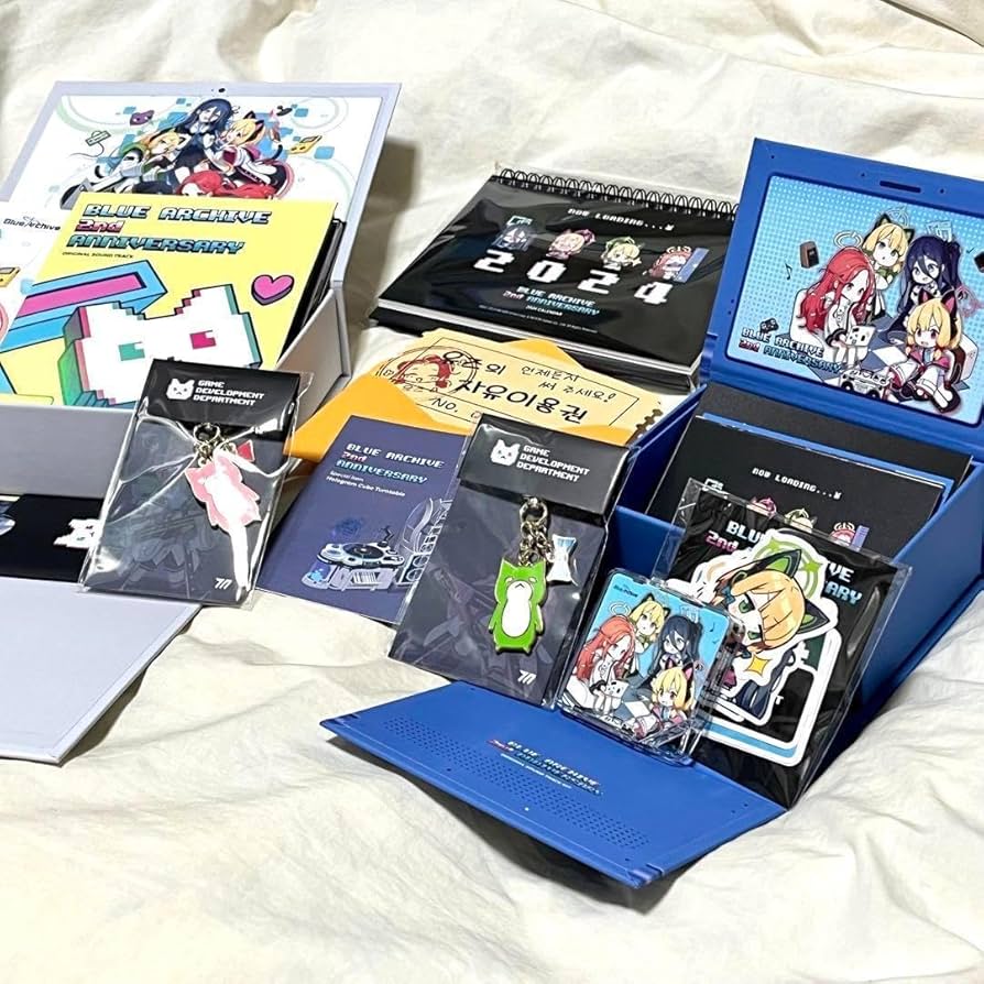 【海外限定】未開封・ブルーアーカイブ2周年記念 サントラ+グッズセット Amazon.co.jp: 海外限定・ブルアカ2周年記念 サントラ+グッズ