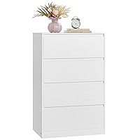 VASAGLE KAILYN Collezione - Cassettiera con 4 Cassetti, Comò Mobile con Cassetti
