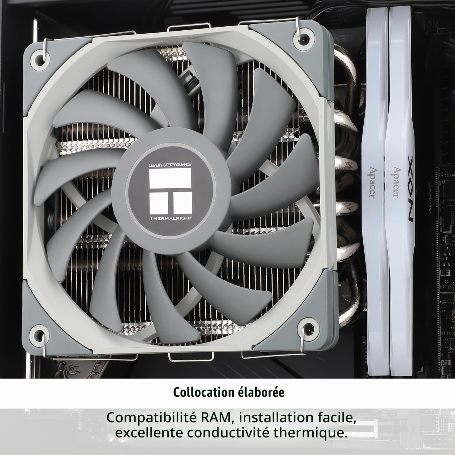 TR-Thermalright AXP120 X67-Refroidisseur bas profil avec 6 caloducs, silencieux, ventilateur 1800 tr/min, compatible AM4/AM5 et Intel LGA1851/1700/115x/1200/2011, pour configurations ITX bas profil
