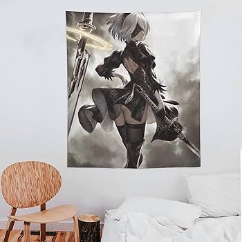 【希少品】NieR Automata ポスター　タペストリー　ニーアオートマタ Amazon.co.jp: KAPOK ニーア オートマタ NieR:Automata タペストリー