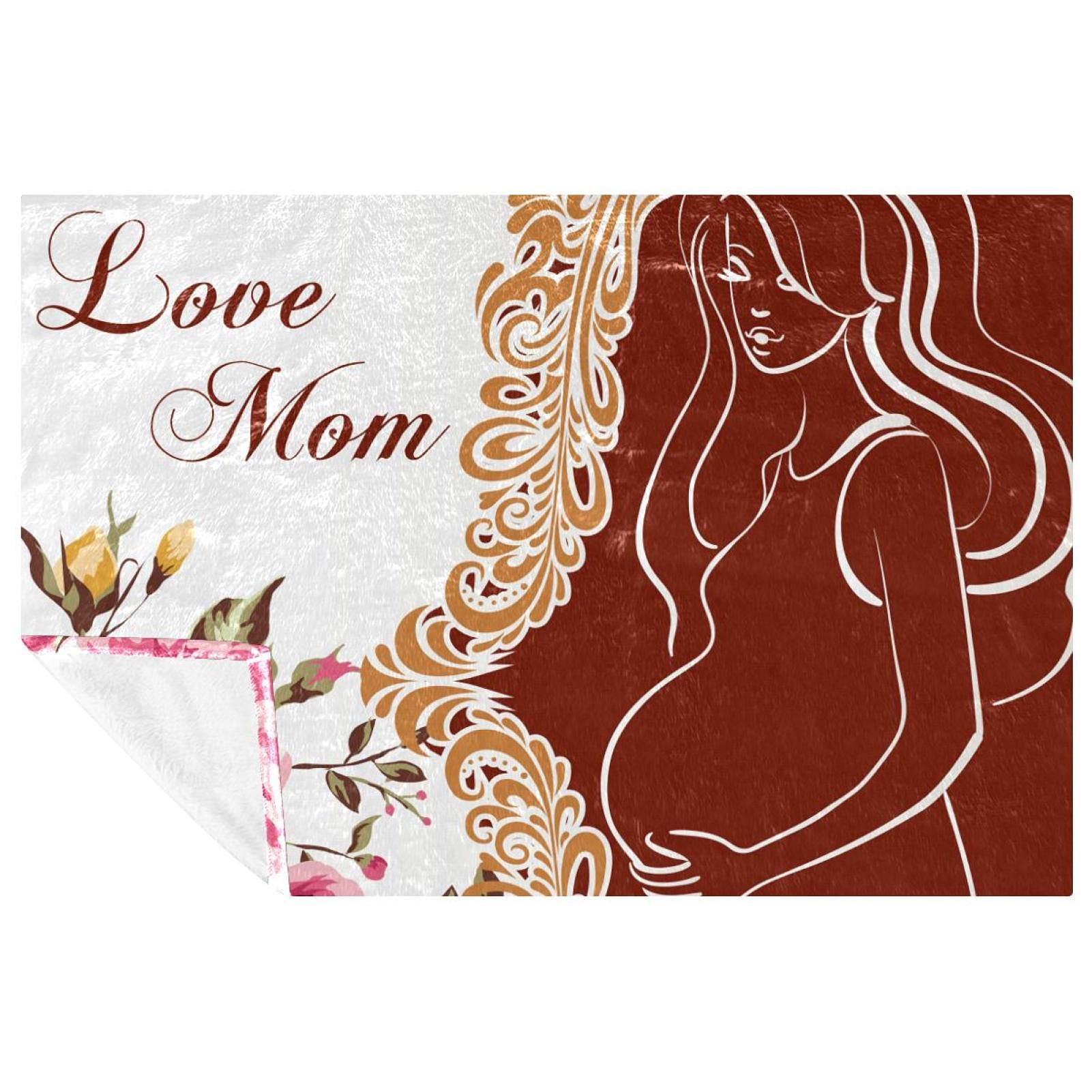 Couverture chaude Happy Mother's Day idéale pour le camping et le pique-nique