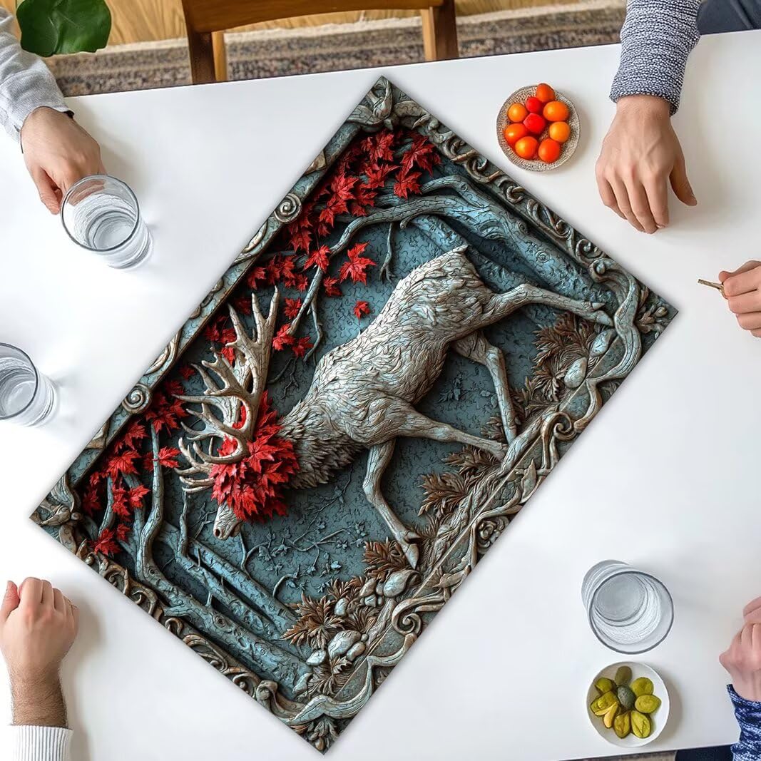 Puzzle Cervo, Puzzle 1000 Pezzi Adulti per Decor, Regalo Donna/Uomo -8460