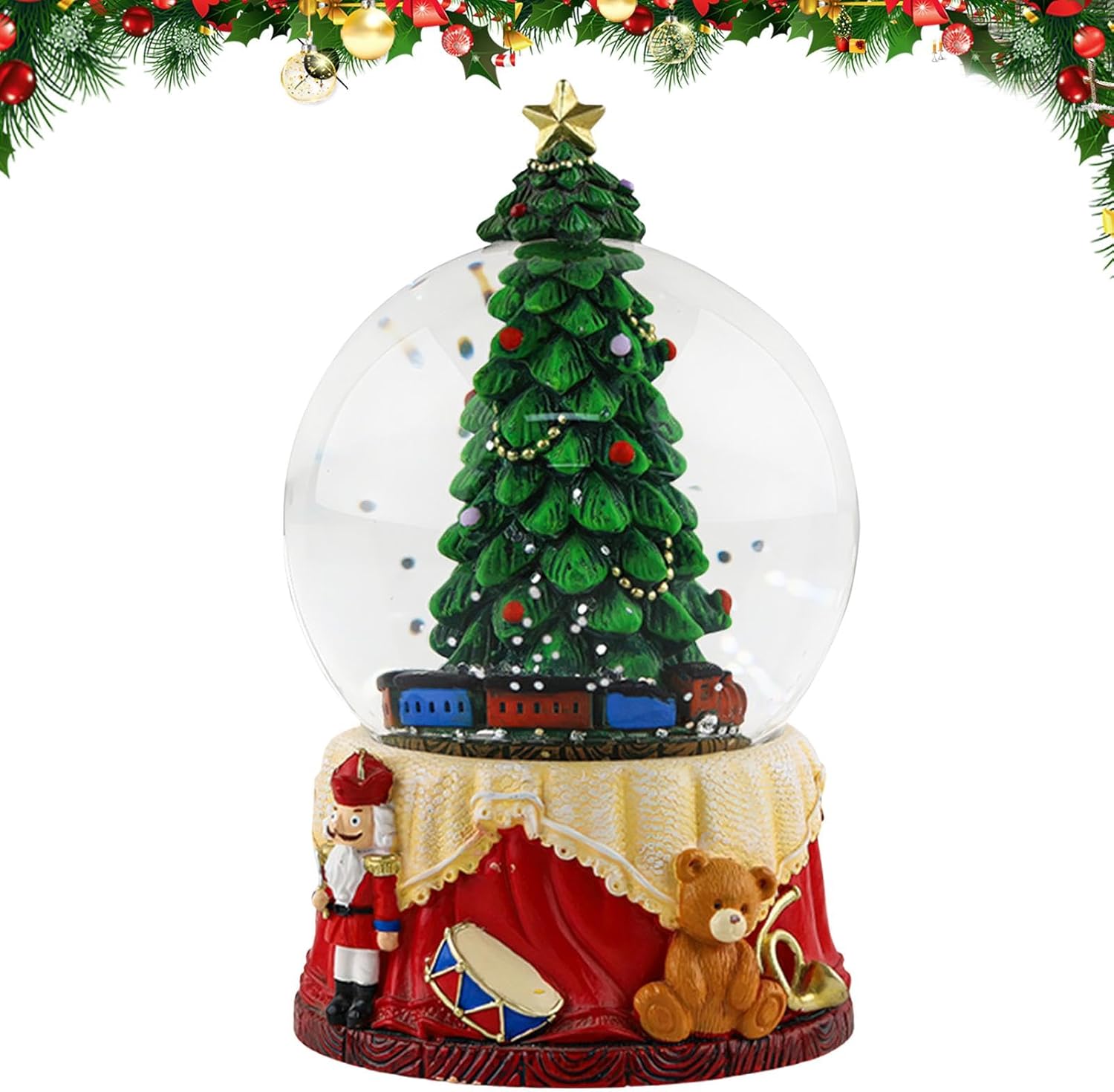 Christmas Snow Globe - Christmas Snow Globe Lantern, Holiday Snow Globe Gift | Long Life Christmas Tree Snow Water